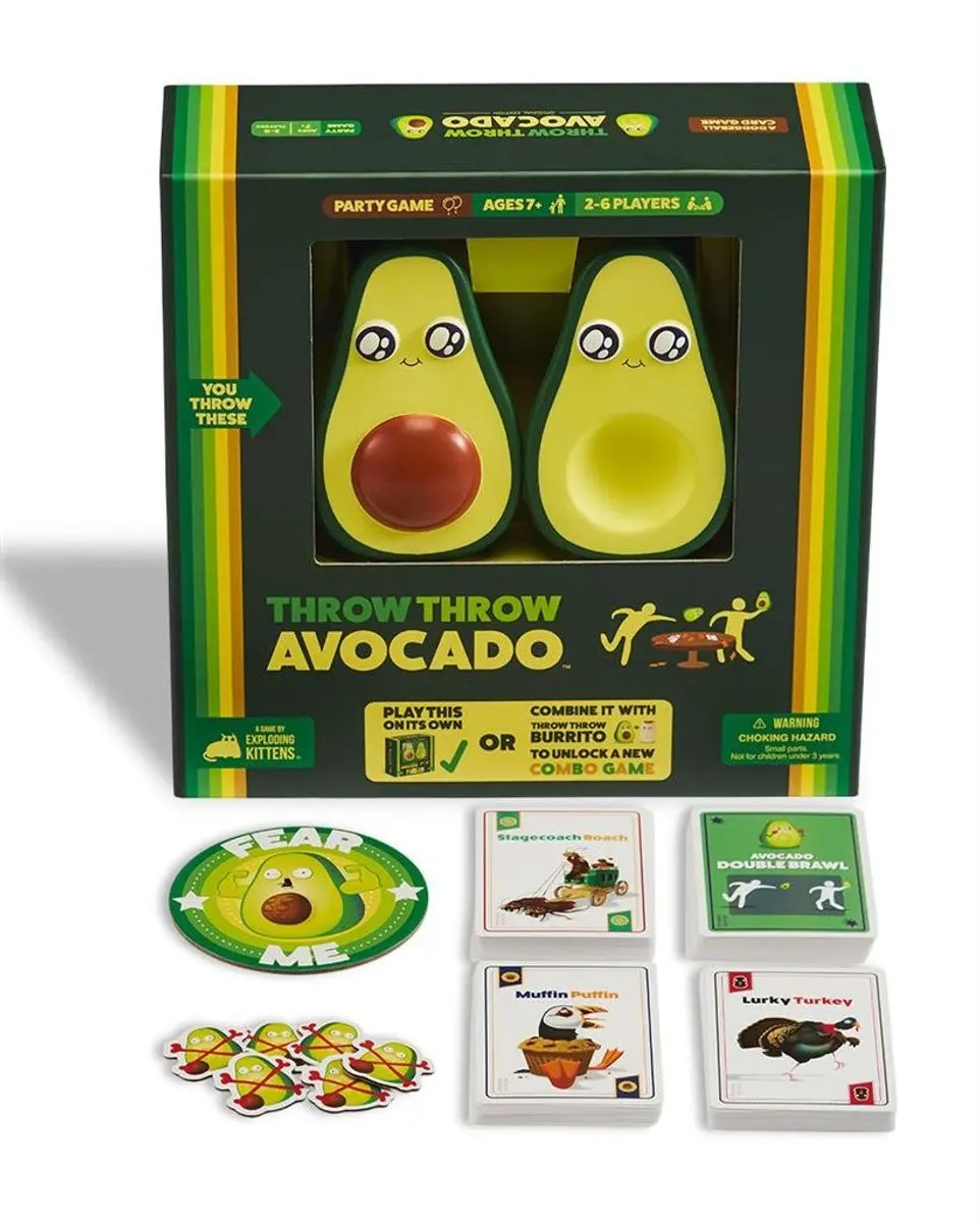 Exploding Kittens Throw Throw Avocado Kaartspel - 2-6 Spelers