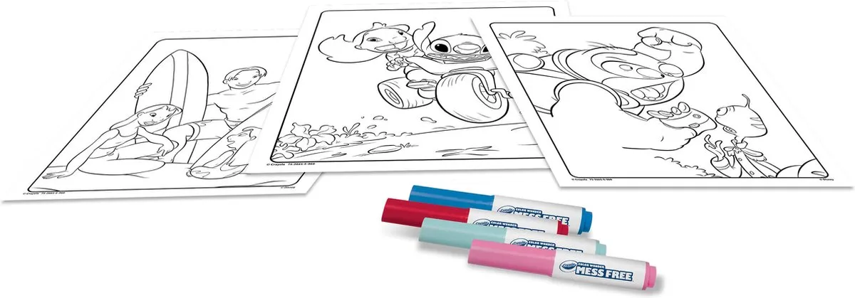 Crayola Color Wonder Disney Lilo en Stitch Kleurboek - 18 Stuks