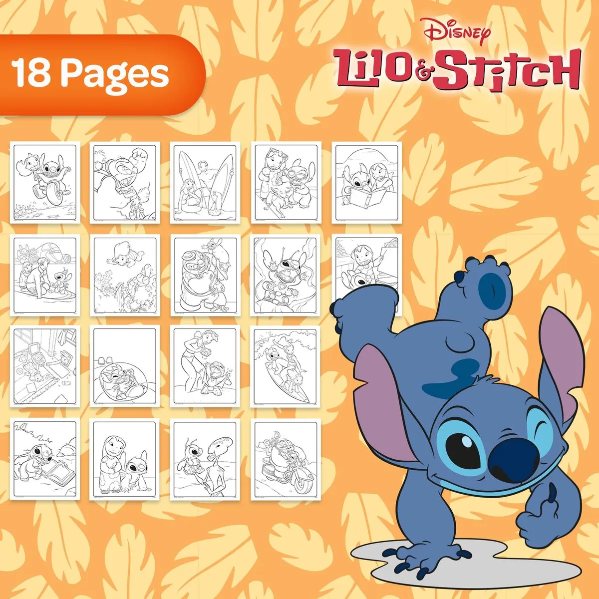 Crayola Color Wonder Disney Lilo en Stitch Kleurboek - 18 Stuks