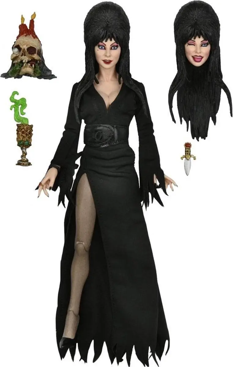 NECA Elvira, Mistress of the Dark Clothed Action Figure 20 cm Action Figuur