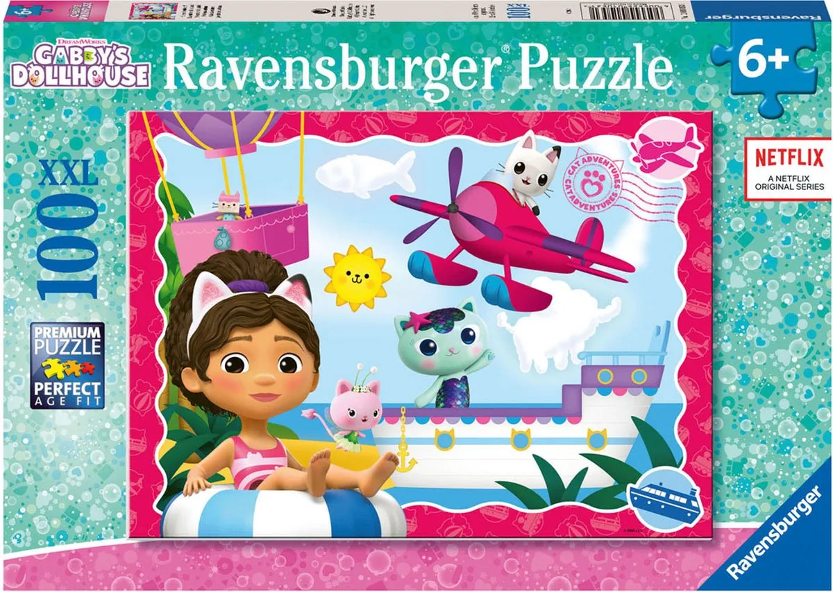 Ravensburger Gabby's Dollhouse Legpuzzel 100 XXL Stukjes - Multicolor