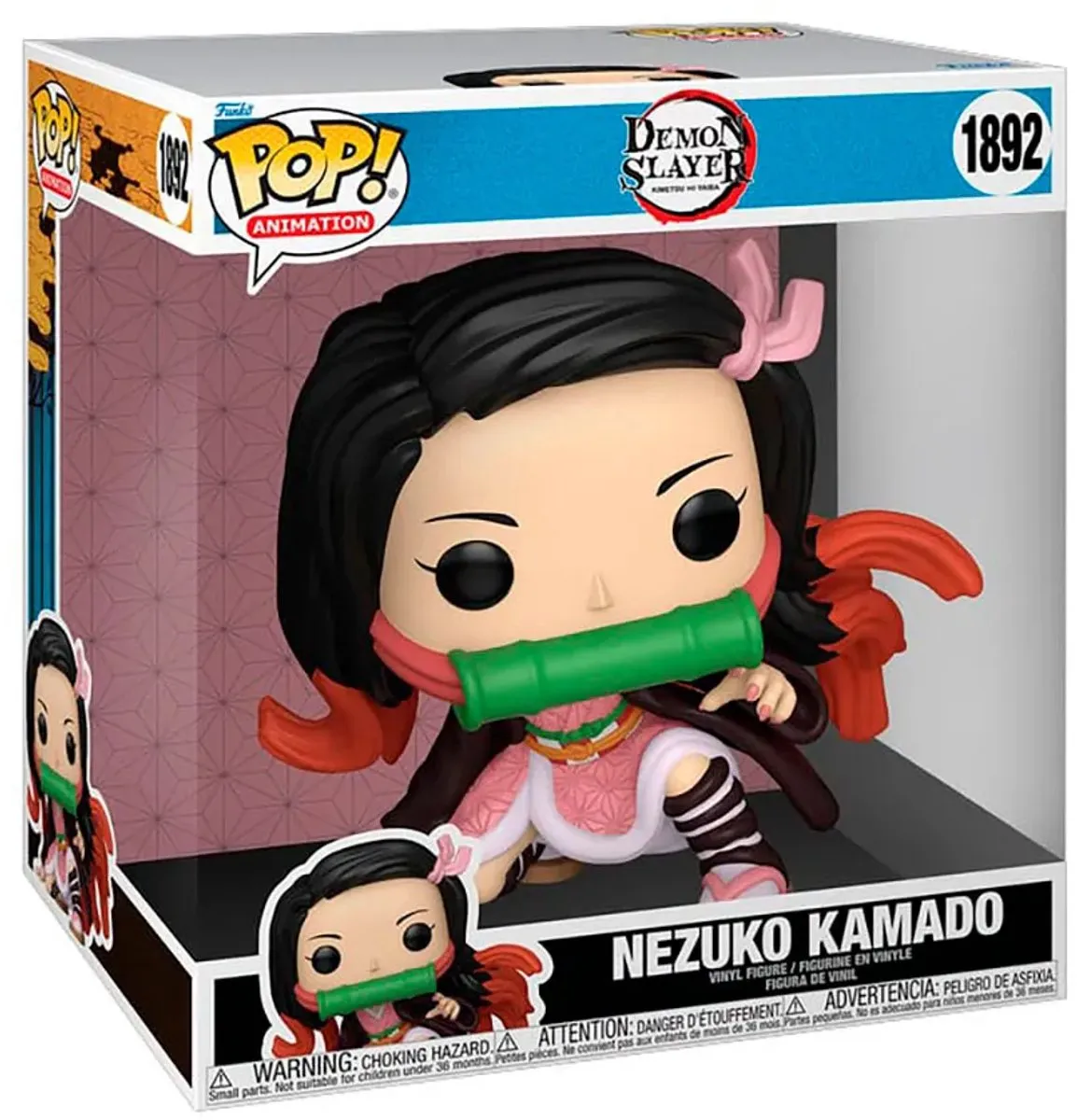 Funko Pop! Nezuko Kamado Jumbo Vinylfiguur - Demon Slayer - 1892 - afbeelding 6 van 6