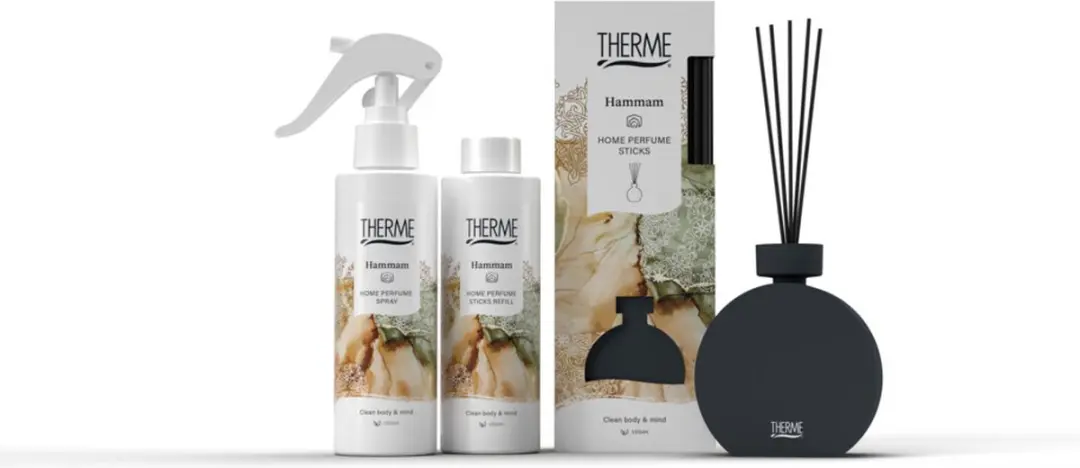 Therme Hammam Home Perfume Sticks 150ml - Zwart