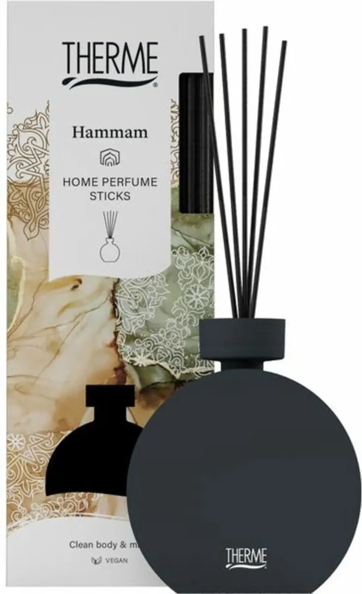 Therme Hammam Home Perfume Sticks 150ml - Zwart