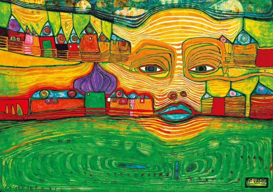 Bluebird Puzzle puzzel Hundertwasser