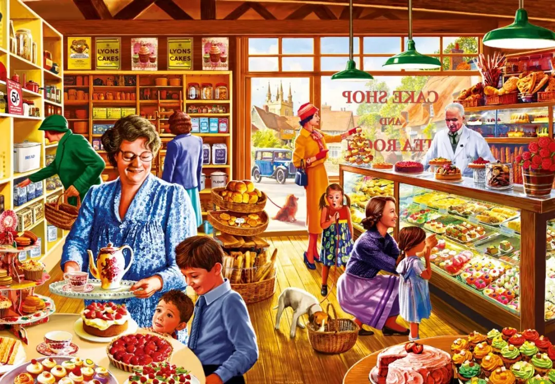 Bluebird Puzzle legpuzzel Nostalgic Cake shop