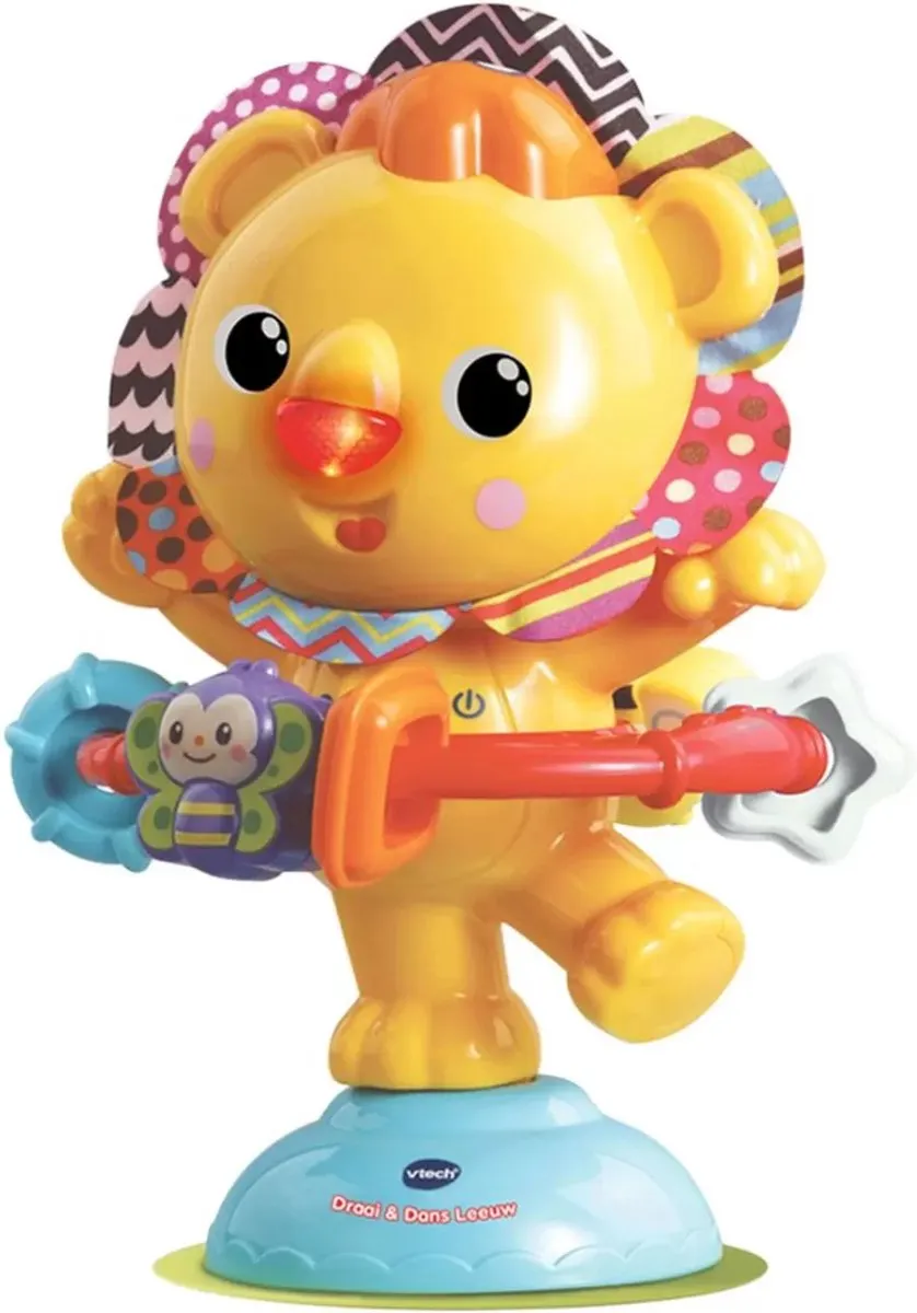 VTech Baby Draai & Dans Leeuw - 364689 - Educatief Speelgoed - Multikleuren