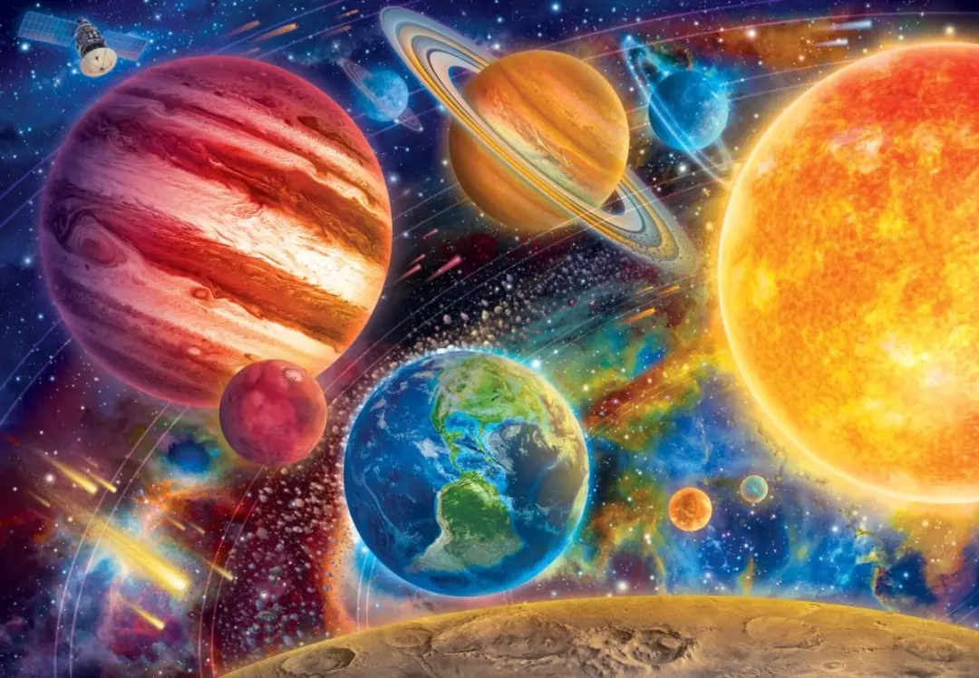 Bluebird Puzzle legpuzzel Stunning Solar System 1000 stukjes ruimte.