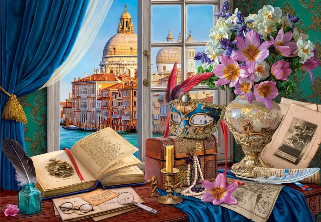 Bluebird Puzzle legpuzzel Venetiaans stilleven 1000 stukjes volwassenen.