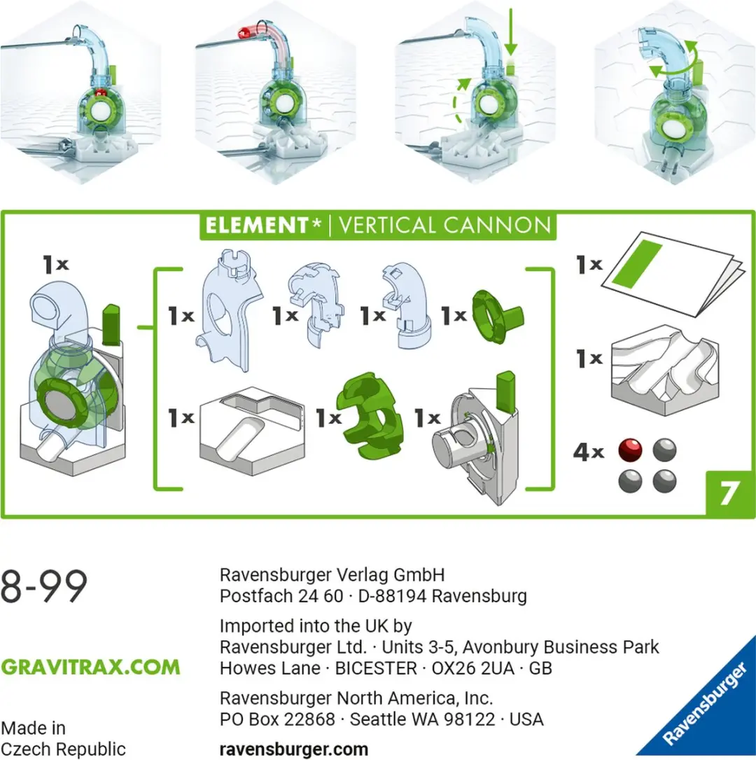 GraviTrax Vertical Cannon - Kogelbaanuitbreiding - Meerkleurig - afbeelding 6 van 6