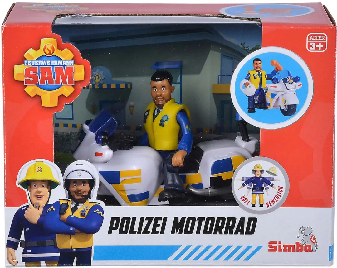 Simba Sam Polizei Motorrad