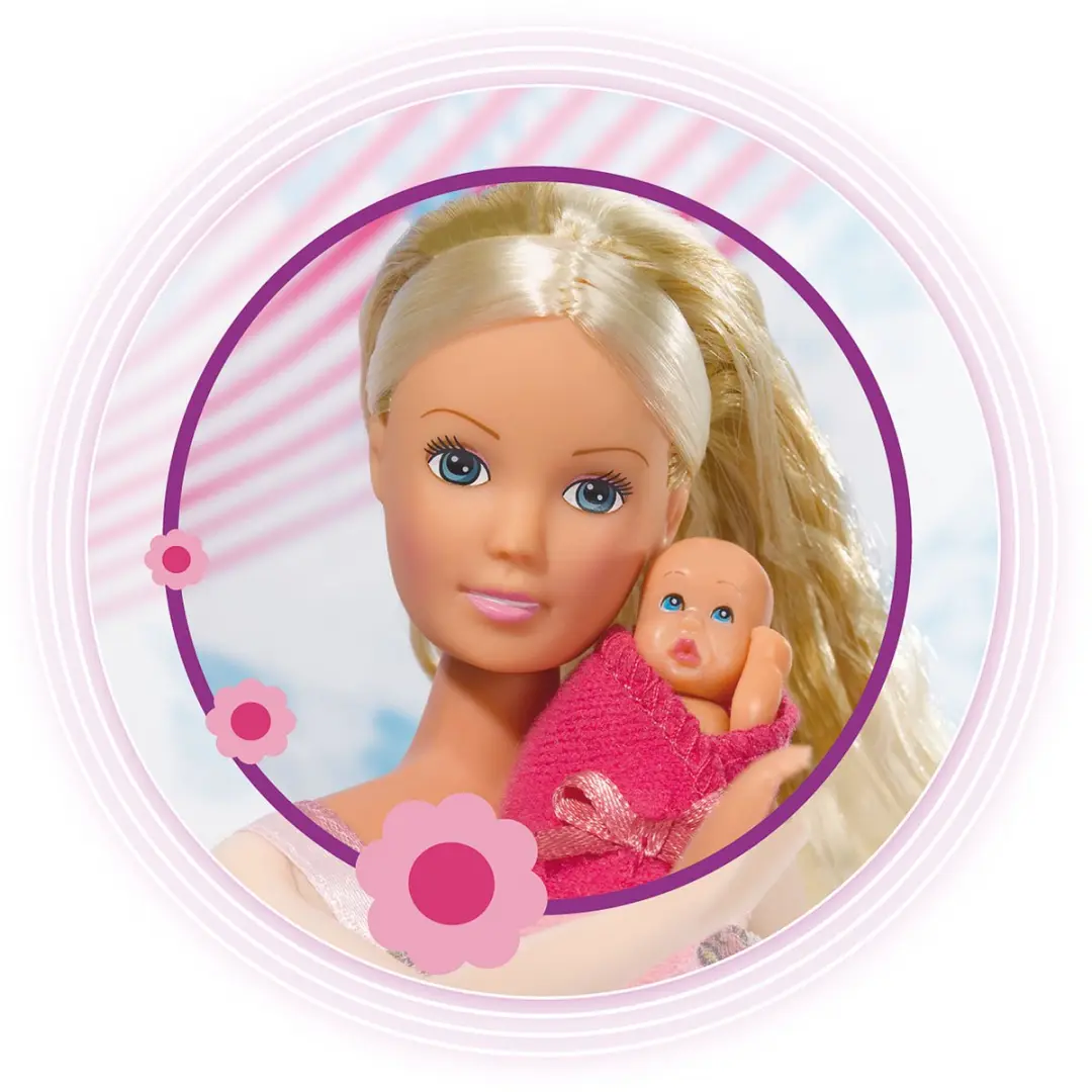 Simba Steffi Love New Born Baby Pop 29cm - Roze - afbeelding 5 van 6