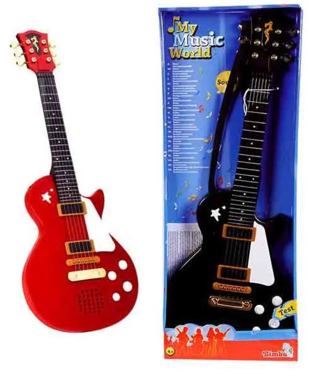 Simba My Music World Rockgitaar 56cm - Rood/Zwart/Wit - afbeelding 4 van 6