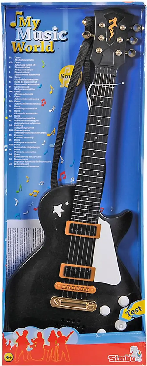 Simba My Music World Rockgitaar 56cm - Rood/Zwart/Wit - afbeelding 6 van 6