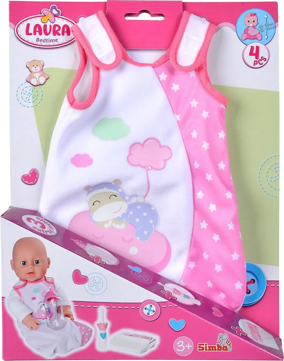 Simba Laura Bedtime Accessories Set 105400001 - Meerkleurig - afbeelding 3 van 6
