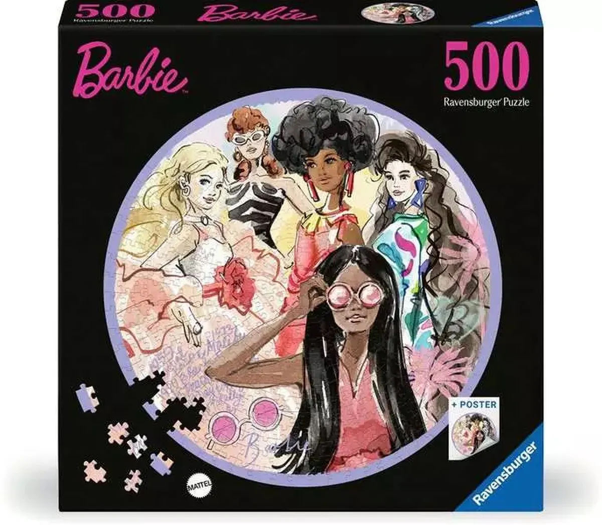 Ravensburger Barbie Puzzel 500 Stuks - Meerkleurig