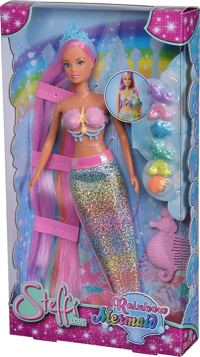Simba Steffi Love Regenboog Zeemeermin Pop - Meerkleurig - afbeelding 6 van 6