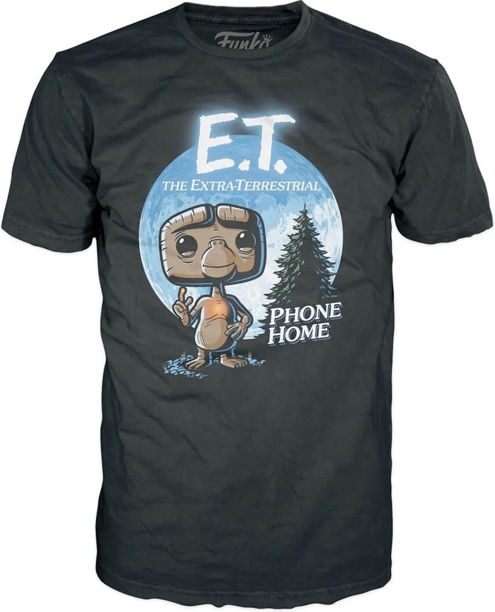Funko POP! E.T. Verzamelfiguur & T-shirt Set - Zwart - afbeelding 6 van 6