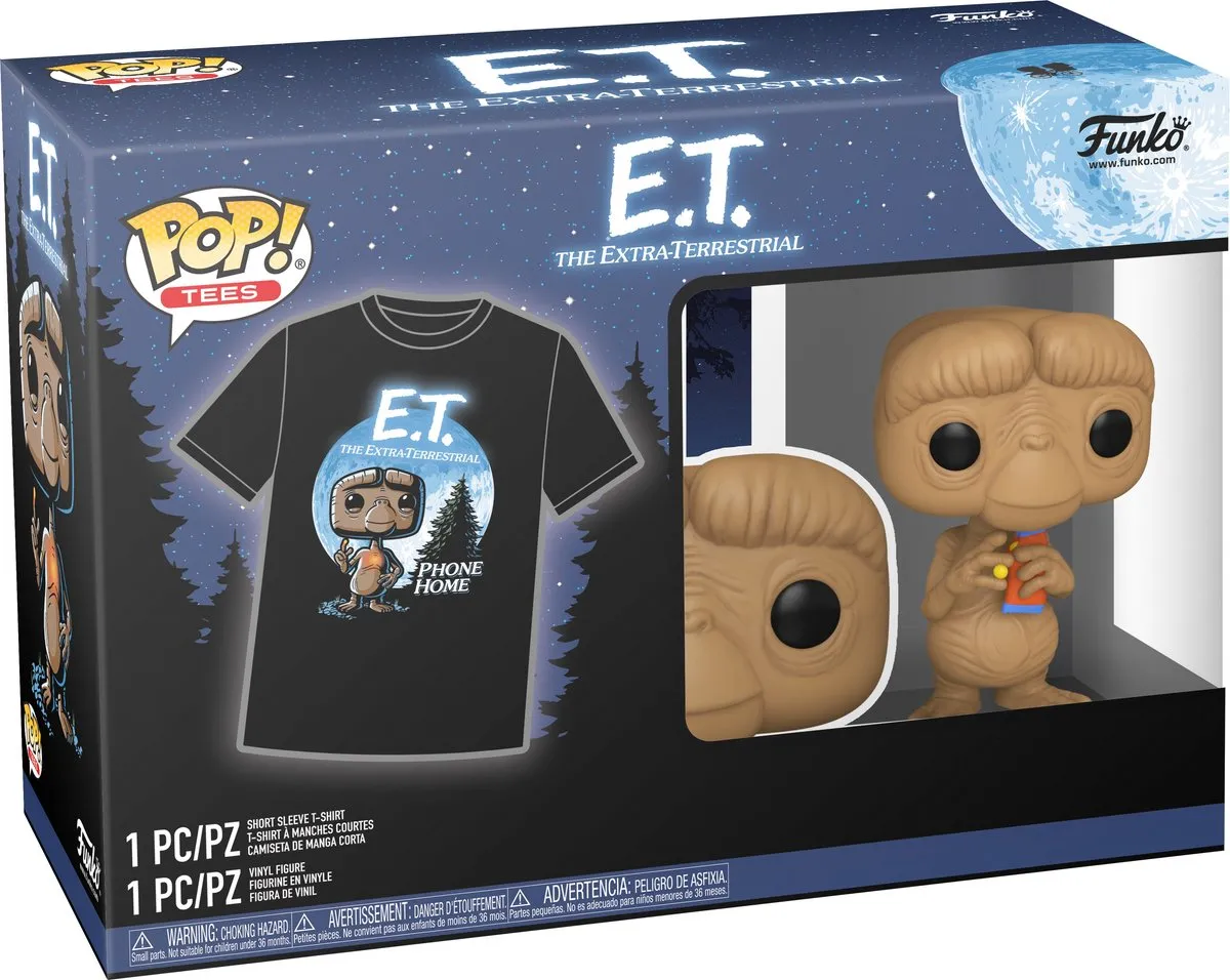 Funko POP! E.T. Verzamelfiguur & T-shirt Set - Zwart - afbeelding 2 van 6