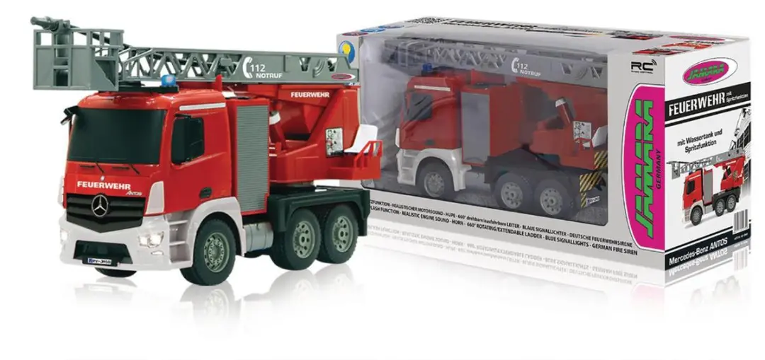 Jamara 404960 RC Ladder Brandweerwagen Mercedes-Benz Antos - 1:20 - Multi - afbeelding 6 van 6