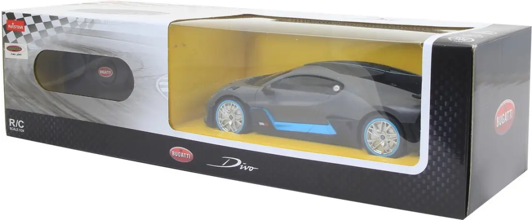 Jamara RC Sportauto Bugatti Divo 1:24 - 2,4GHz - Zwart - afbeelding 2 van 6