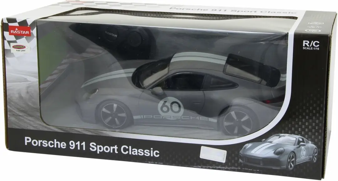 Jamara RC Auto Porsche 911 Sport Classic 1:16 - Grijs - afbeelding 6 van 6