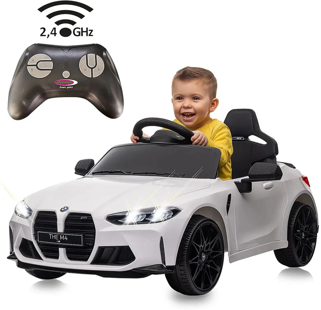 Jamara BMW M4 Elektrische Kinderauto 12,6V - Wit - JAM461865 - afbeelding 2 van 2