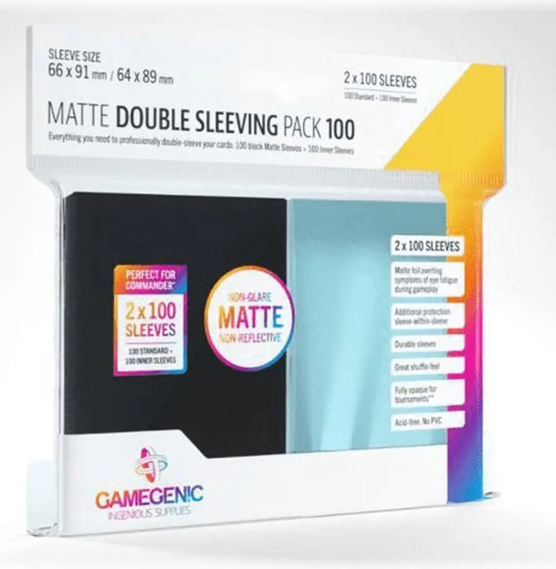 Gamegenic Sleeves Matte Double Sleeving Pack