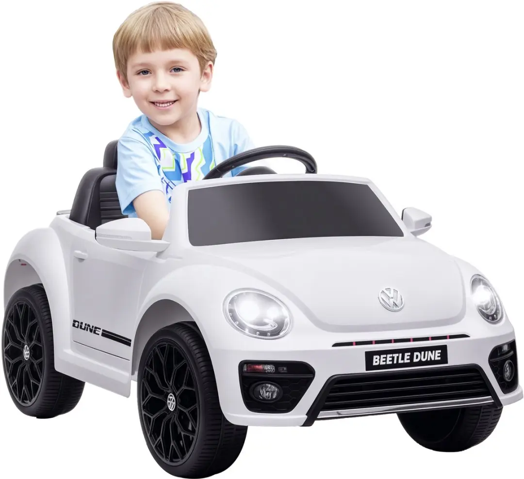 AIYAPLAY Elektrische Kinderauto Kunststof, Metaal 97L x 56,5B x 46H cm Wit