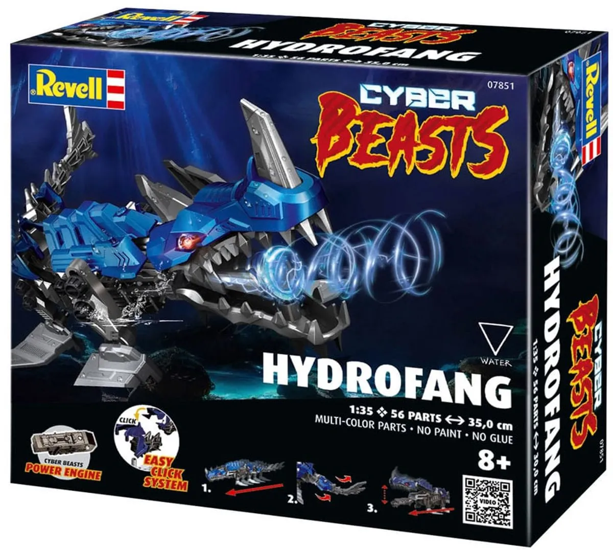 Revell CyberBeasts HydroFang Modelbouwpakket 1:35 - 56 Onderdelen - Multi