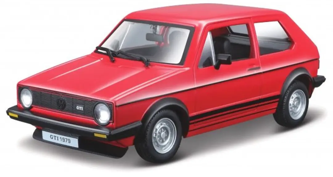 Bburago VW Golf 1 GTI 1:24 Auto - Rood - afbeelding 3 van 6