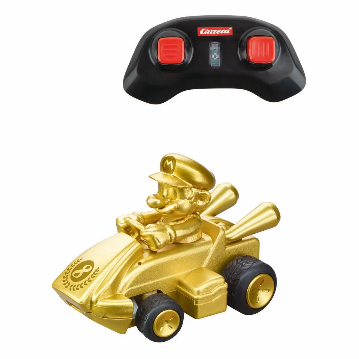 Carrera RC Auto Mini Gold Mario CAR370430031 - 6,2cm - 2,4GHz