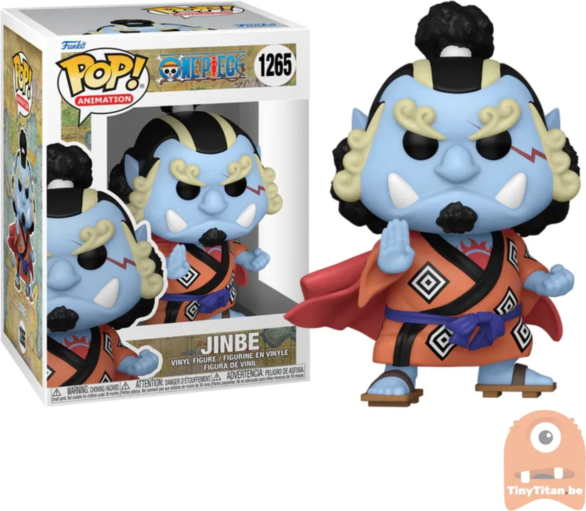 Funko Pop! One Piece Jinbe - Vinyl Figuur 9cm - 61367 - afbeelding 6 van 6