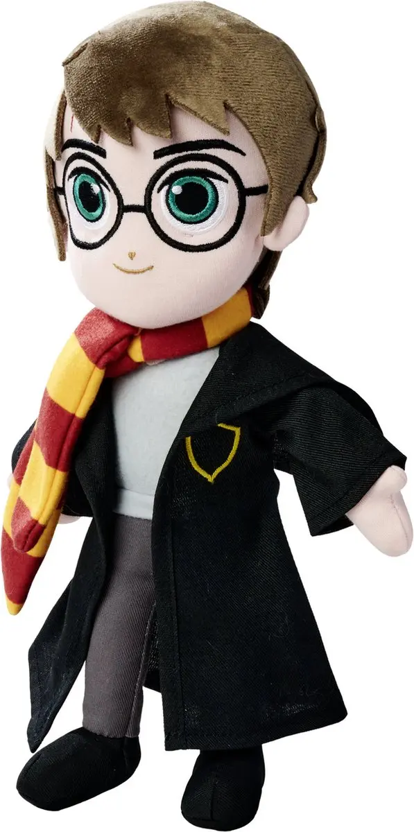 Simba Harry Potter Pluche Knuffel 25cm - Zwart/Geel/Rood/Bruin - afbeelding 2 van 3
