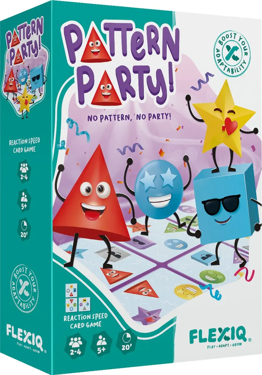 FlexIQ Pattern Party! FXG002-M1 Kaartspel - 2-4 Spelers