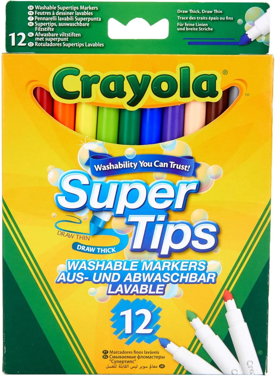 Crayola Supertips Viltstiften 12 Stuks