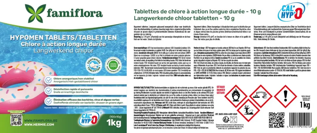 Famiflora Hypomen Tablets 1kg - 100 Stuks