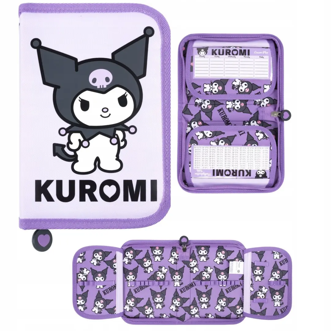Kuromi Paars Dubbel Klep Pennendoos