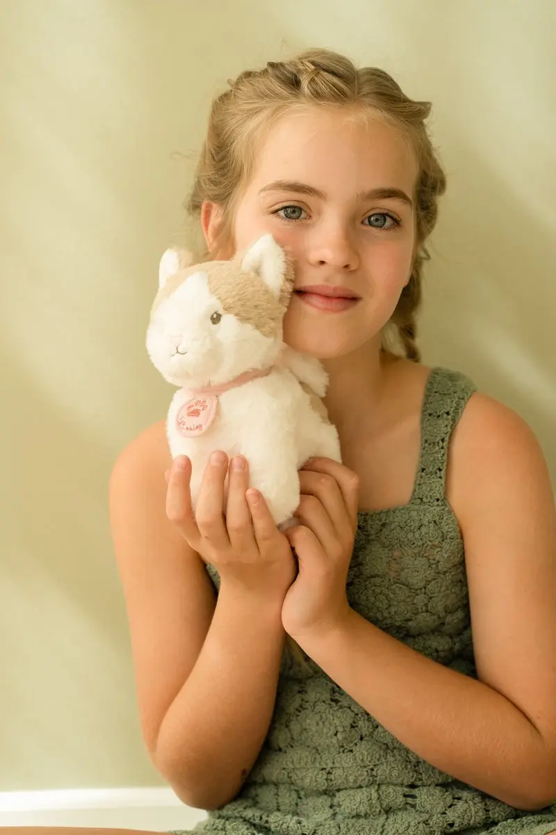 Little Dutch Knuffelkat Marley In Tas - Roze