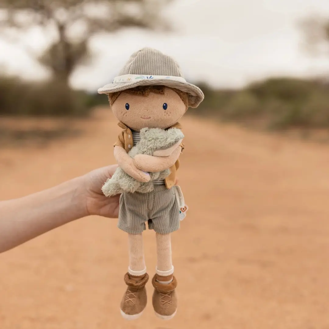 Little Dutch Safari Friends Knuffelpop Jim - Groen