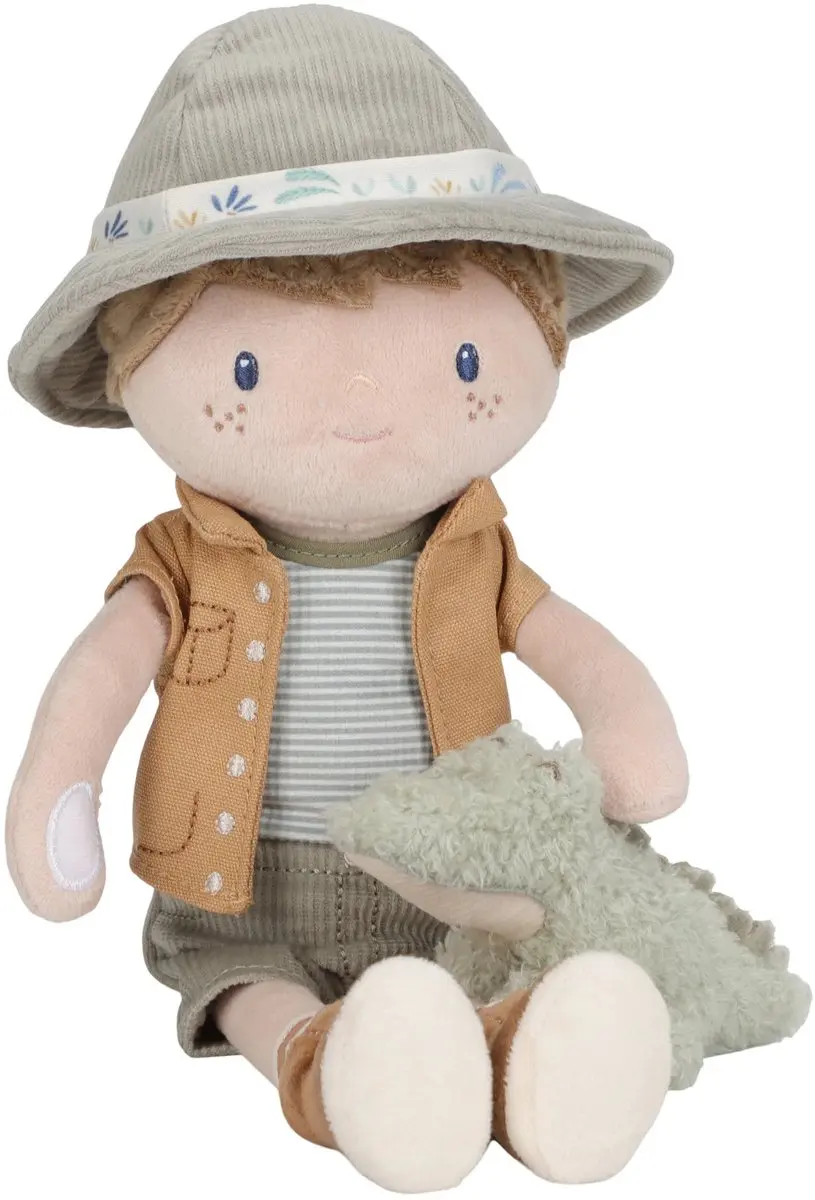 Little Dutch Safari Friends Knuffelpop Jim - Groen - afbeelding 6 van 6