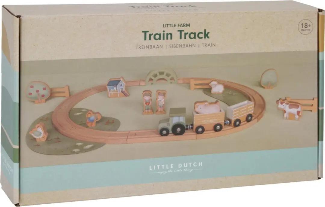 Little Dutch Little Farm Treinset LD7151 - 29 Stukken - afbeelding 6 van 6