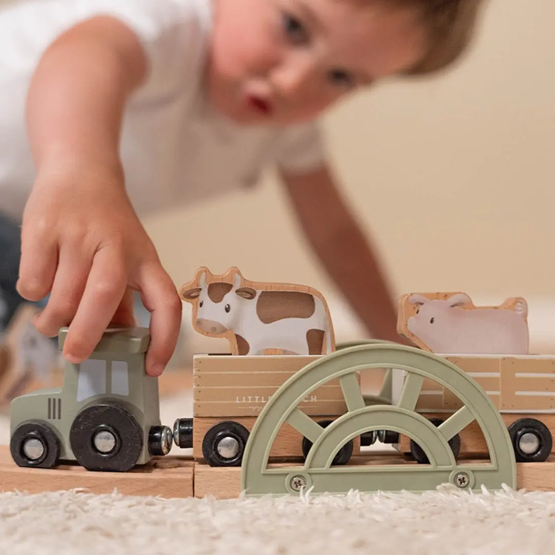 Little Dutch Little Farm Treinset LD7151 - 29 Stukken