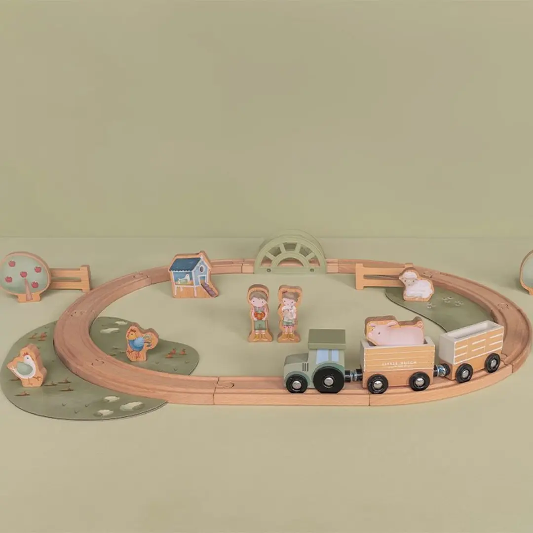 Little Dutch Little Farm Treinset LD7151 - 29 Stukken