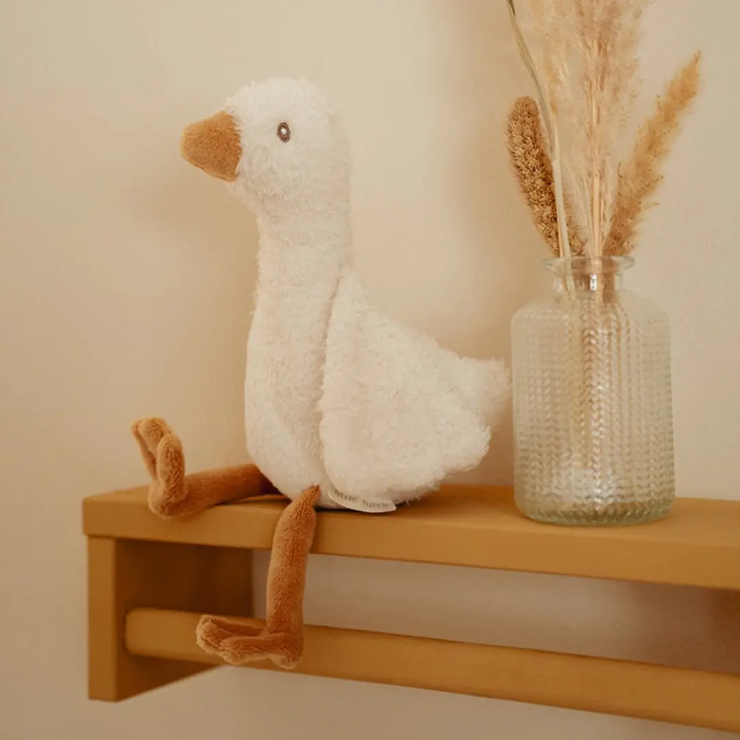 Little Dutch Newborn Naturals Knuffel Little Goose 17cm - Naturel