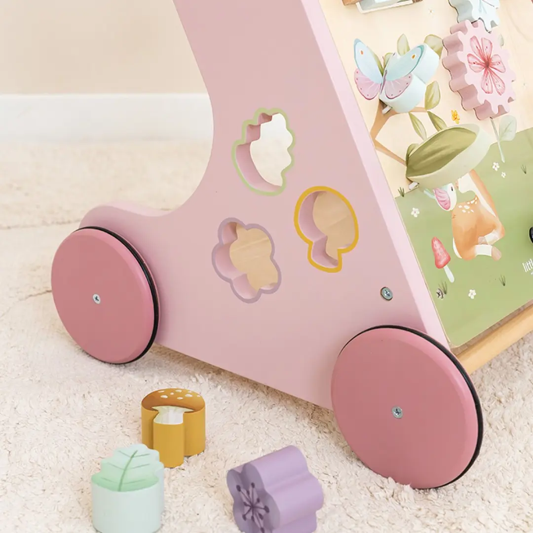 Little Dutch Activiteiten Loopwagen Fairy Garden - Roze
