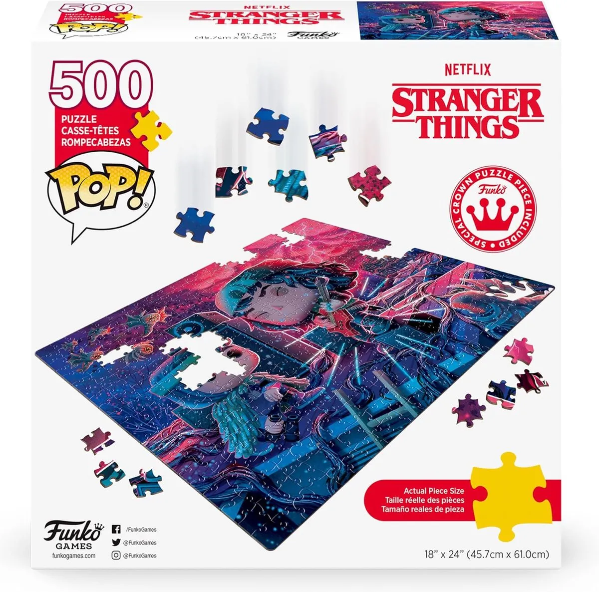 Funko Stranger Things Eddie met Gitaar Puzzle 74898 - Veelkleurig