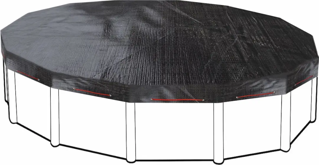 W'eau Afdekzeil rond zwembad 240cm - Grijs