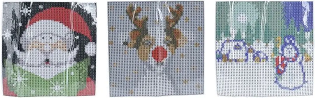 Koopman Diamond Painting Kerstset - Multicolor - 3 Stuks