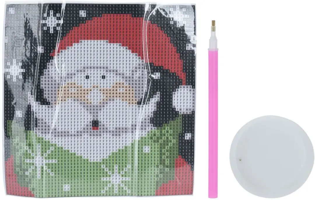 Koopman Diamond Painting Kerstset - Multicolor - 3 Stuks